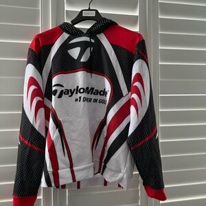 TaylorMade Black & White Polka Dot Golf Pullover